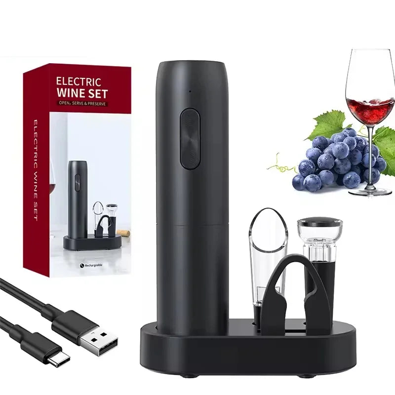 EasyWine Electric 4-in-1 Bottle Opener