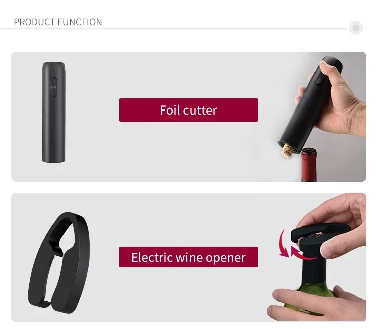 EasyWine Electric 4-in-1 Bottle Opener