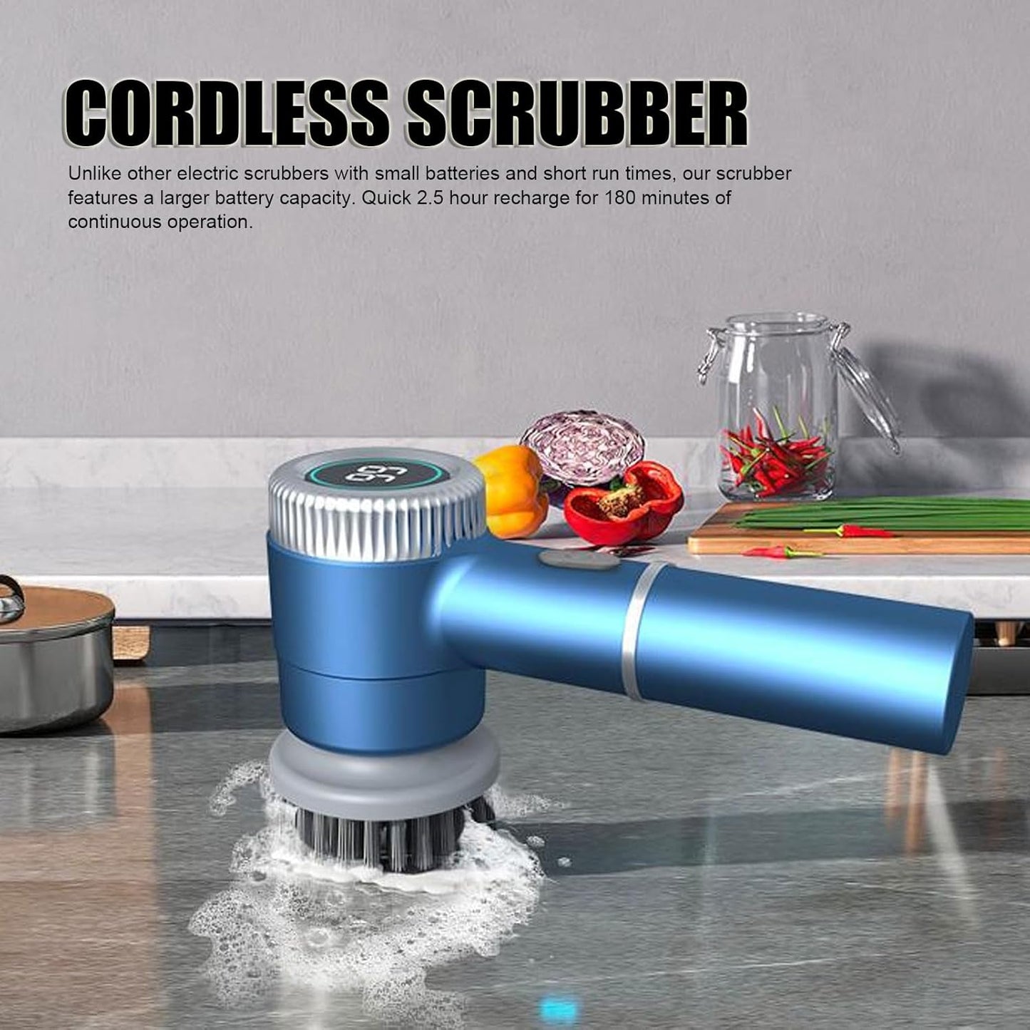 Sparkle Wash™ Wireless Electric Cleaning Brush