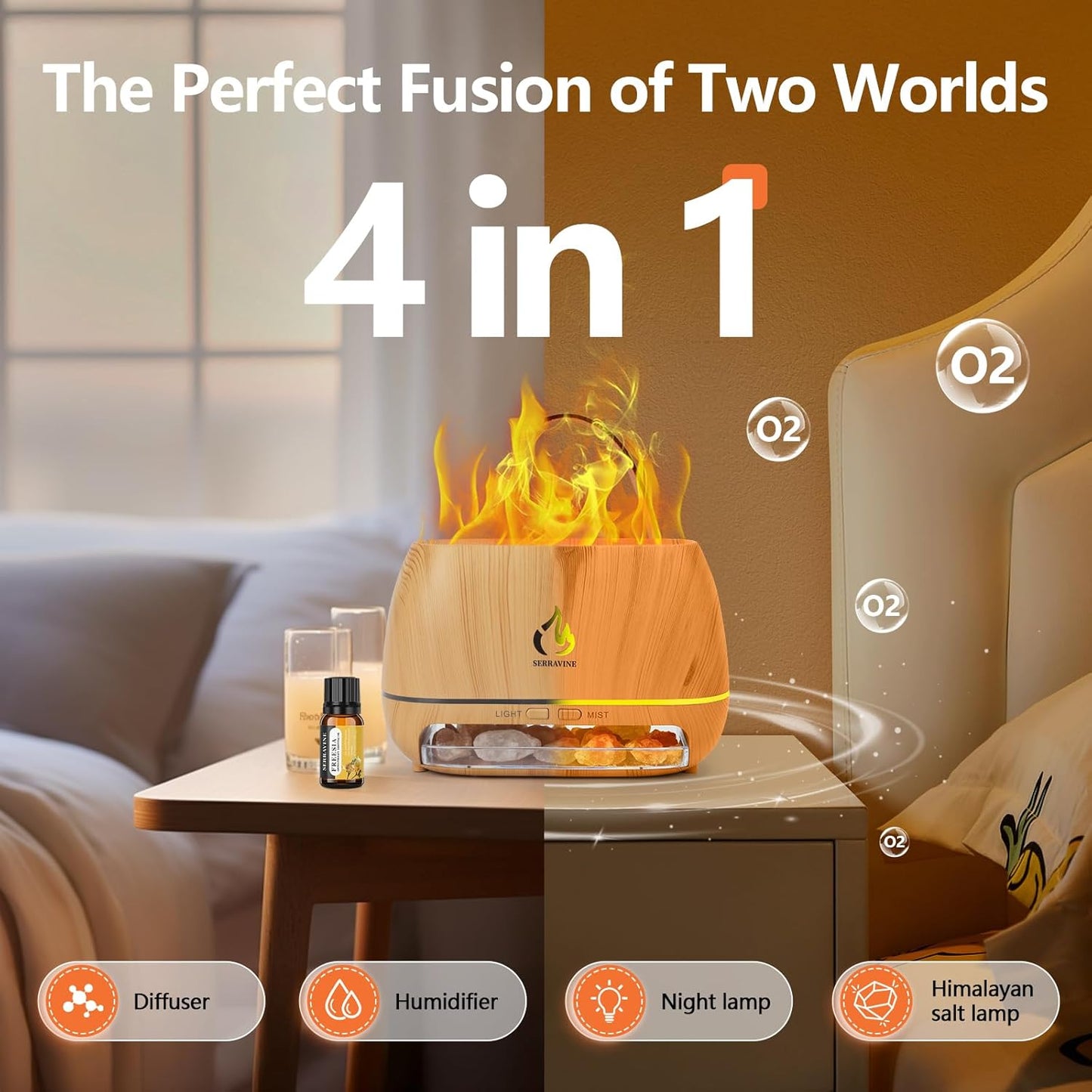 SaltGlow 4-in-1 Aroma Humidifier