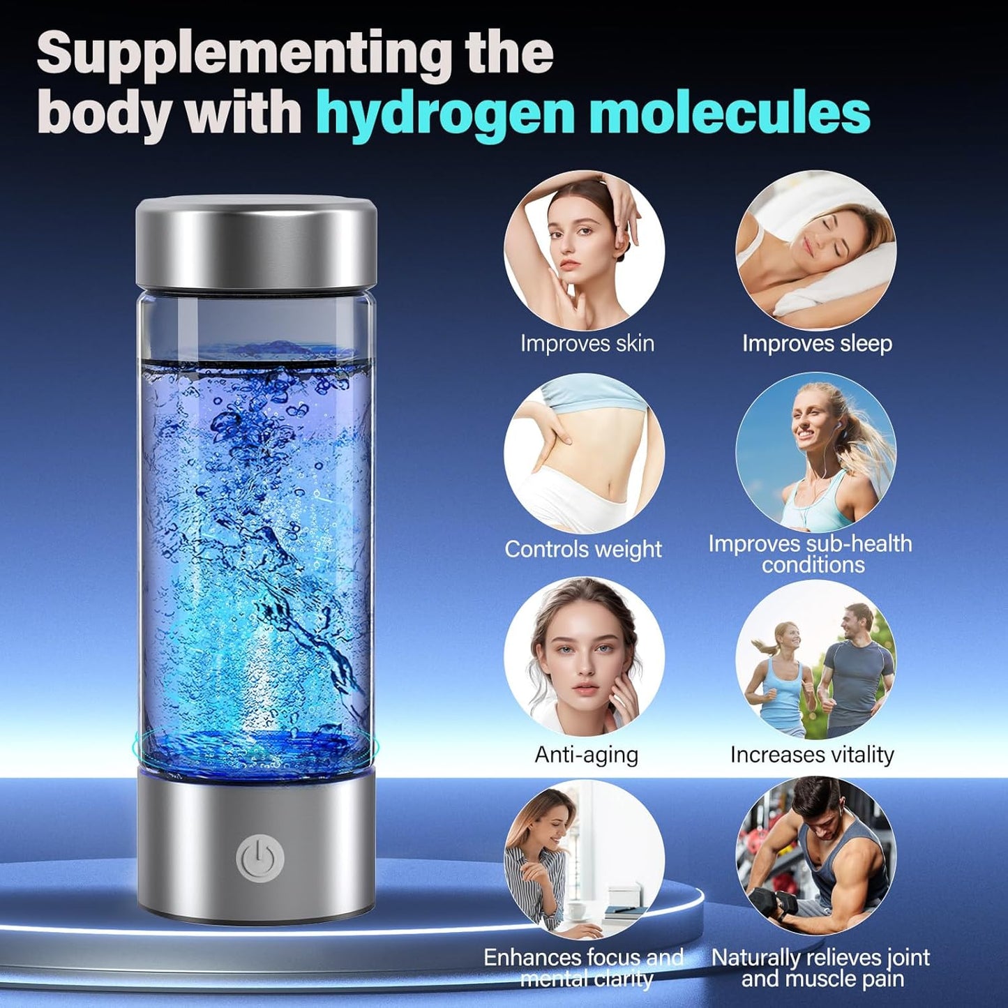 HydroPulse Hydrogen Water Bottle