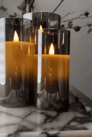 CozyGlow Flameless Candles (Set of 3)