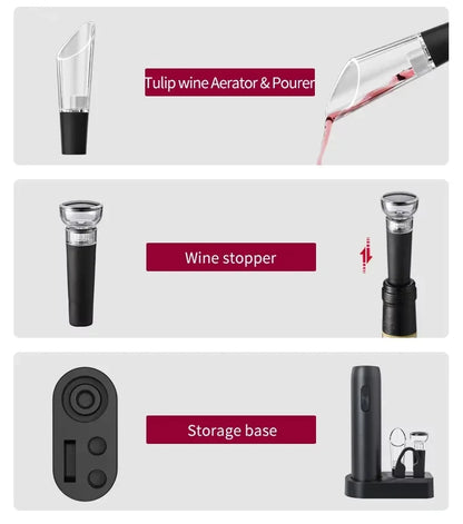 EasyWine Electric 4-in-1 Bottle Opener
