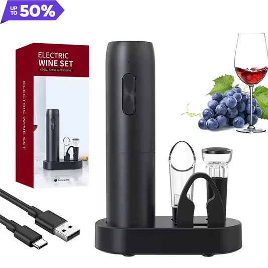 EasyWine Electric 4-in-1 Bottle Opener
