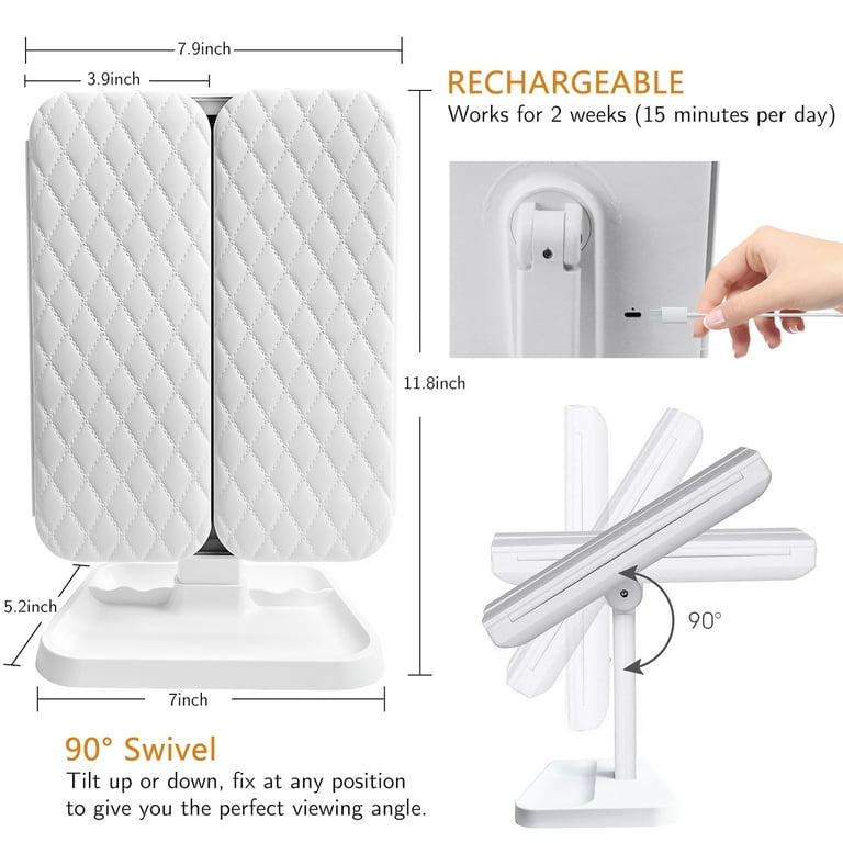 TripleView LED 180 Degree Mirror