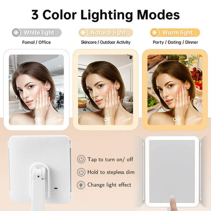 TripleView LED 180 Degree Mirror