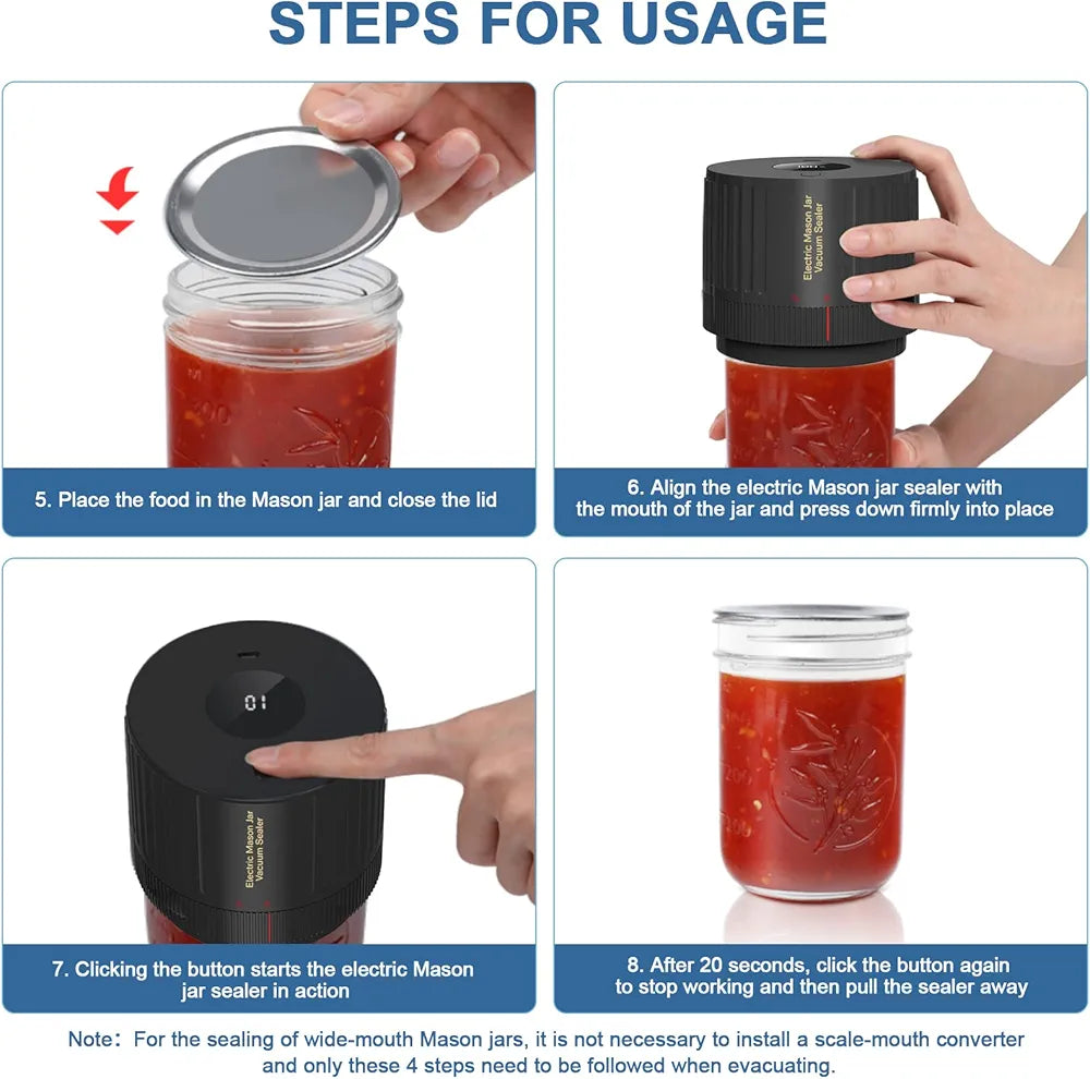 JarGuard Vacuum Sealer Kit