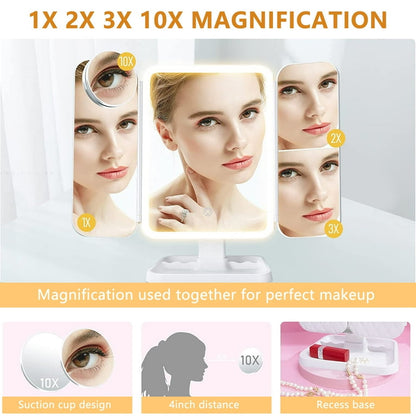 TripleView LED 180 Degree Mirror